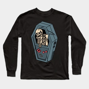 Gamer Skull, Game for Skull, Gaming Skull, Gaming Skeleton Long Sleeve T-Shirt